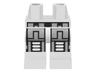 Hips and Legs with Silver and Black Belt, Silver Armor Thigh Joints with Black Knee Pads Pattern (Spyrius, Exploriens)