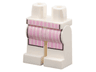Hips and Legs with Pink Apron with White Stripes Pattern