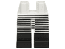 Hips and Legs with Black Narrow Stripes and Black Boots on Front and Sides Pattern