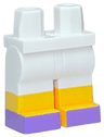 Hips and Legs with Bright Light Orange Lower Legs and Medium Lavender Feet Pattern