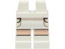 Hips and Legs with Light Nougat Knee Stripes and Dark Tan and Black Pockets Outline Pattern