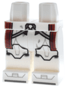Hips and Legs with SW Clone Trooper Armor, Light Bluish Gray Markings and Straps and Dark Red Kama Pattern