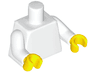 Torso Plain / White Arms / Yellow Hands