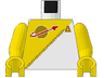 Torso Futuron Uniform with Yellow Panel, Gold Zipper, and Classic Space Logo Pattern / Yellow Arms / Yellow Hands