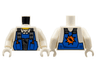 Torso Power Miners Blue Vest over Shirt with Collar Pattern / White Arms / White Hands