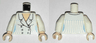 Torso Indiana Jones Suit Jacket Female with Blue Pinstripes Pattern / White Arms / Light Nougat Hands
