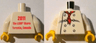 Torso Chef with 8 Buttons, Long Red Neckerchief Front, 2011 The LEGO Store Toronto, Canada Back Pattern / White Arms / Yellow Hands