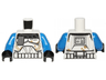 Torso SW Armor Captain Rex, Dirt Stains and Tally Marks Pattern (Clone Wars) / Blue Arms / Black Hands