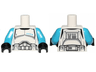 Torso SW Armor Clone Trooper Lieutenant Black Belt and Four Dark Azure Stars Pattern / Dark Azure Arms / Black Hands
