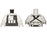 Torso SW Armor Stormtrooper Ep. 7 with Black Ammo Pouches, Straps, and Utility Belt Pattern / White Arms / White Hands