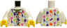 Torso Shirt with Dark Pink, Dark Purple, Lime, Medium Azure and Orange Party Accessories Pattern / White Arms / Yellow Hands