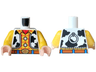 Torso Vest with Black Spots over Yellow Shirt with Red Handkerchief and Stripes, Dark Orange Belt, Gold Buckle Pattern / Yellow Arms / Light Nougat Hands