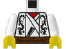 Torso Castle Ninja Samurai Dragon Robe Pattern / White Arms / Yellow Hands