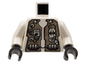 Torso Space Life on Mars (LoM) Spacesuit with '7401' Pattern / White Arms / Black Hands