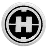 Tile, Round 1 x 1 with Hero Factory 'H' Pattern