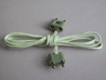Electric, Wire 12V / 4.5V with 2 Leads, 96 Studs Long with 2 Light Gray Electric, Connector, 2-Way Male Rounded Narrow Type 1 with Cross-Cut Pins