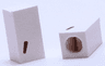 Tile, Modified 1 x 2 x 5/6 Stud Hole in End with Black Comma (,) Pattern
