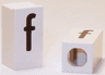 Tile, Modified 1 x 2 x 5/6 Stud Hole in End with Black Lowercase Letter f Pattern