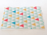Duplo, Cloth Blanket 8 x 10 cm with Triangles Pattern