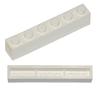 Brick 1 x 6 without Bottom Tubes, with Cross Supports