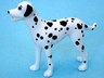 Dog, Scala with Black Dalmatian Spots, Eyes, Eyebrows, Nose, and Ears Pattern (Domino)
