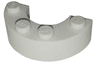 Brick, Round Corner 4 x 2 Macaroni Double without Stud Notches