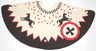 Cloth Tepee Cover with Black Edge and Horses Pattern