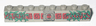 Brick 1 x 8 with Red Bricks, Green Vines, and Amazon Logo Pattern