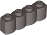 Brick, Modified 1 x 4 with Log Profile