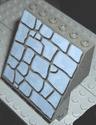 Panel 4 x 6 x 6 Sloped with Rock Pattern