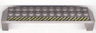 Arch 2 x 14 x 2 1/3 with Black and Yellow Danger Stripes Pattern