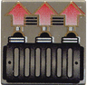 Tile 2 x 2 with 3 Red Arrows Pattern