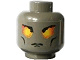 Minifigure, Head Alien with Orient Dragon Fortress Guard Pattern
