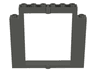 Door, Frame 2 x 8 x 6 Swivel without Bottom Notches