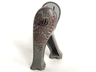 Dinosaur / Elephant Legs Long with Light Gray Middle Section with Dark Red Scales and Stylized Black 'JPIII' Pattern