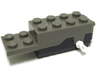 Pullback Motor 6 x 2 x 1 2/3 with Black Base and White Wheels Holder Pins (Motor 2)