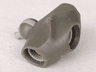 Galidor Connector Block 6 x 6 x 3 with 3 Light Gray Rotation Joint Sockets and Light Gray Rotation Joint Pin
