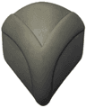 Galidor Accessory Shield 8 x 9 x 3 Rubber with Axle