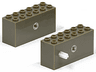Windup Motor 2 x 6 x 2 1/3 without Raised Shaft Base - Short Axle (Sports)