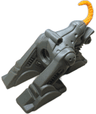 Galidor Torso and Legs Keewop with Medium Orange Tail