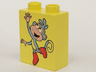 Duplo, Brick 1 x 2 x 2 with Boots the Monkey Pattern