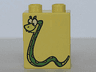 Duplo, Brick 1 x 2 x 2 with Spotted Snake Pattern (From Dora The Explorer)