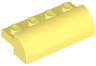 Slope, Curved 2 x 4 with 4 Recessed Studs