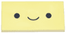 Tile 2 x 4 with Black Smiley Face Pattern