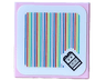 Tile 2 x 2 with Super Mario Scanner Code Pink Baby Yoshi Pattern (Sticker) - Set 71440