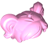 Minifigure, Hair Short, Parted with Two Pigtails, Hole on Top