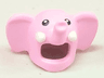 Minifigure, Headgear Head Cover, Costume Elephant with Molded White Tusks and Printed Black Eyes Pattern