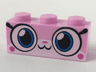 Brick 1 x 3 with Cat Face Wide Eyes and Small Smile Pattern