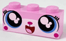 Brick 1 x 3 with Cat Face Open Mouth Smile Showing Tongue Pattern (Unikitty)