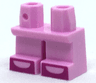 Legs Short with Magenta Shoe Tips with Open Toes Pattern